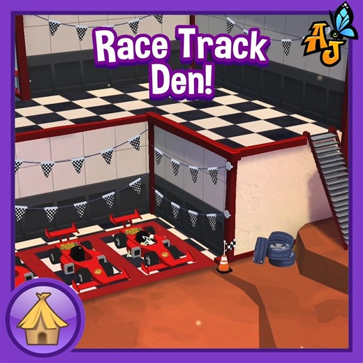 15 reactions | On your mark, get set, GO! The Wild Race Track is here for Jamaa's speediest animals to show their stuff! The Wild Race Track Bundle comes with the new den, music, and exclusive items! #animaljam #kidsgames #gaming #animaljamplaywild #AJPW #fyp #animals #AJEpicDens #ajden #racetrack | Animal Jam | Facebook