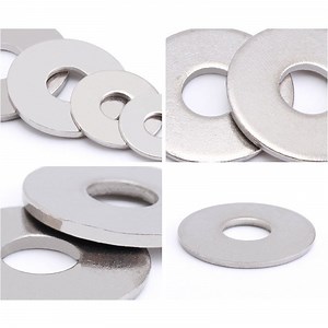 [Hot Item] Professional Manufacturing Custom Round Metal Flat Washer DIN Stainless Steel 406 Flat Washers