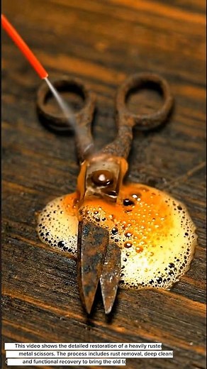 EXTREMELY SATISFYING Rusty Scissors Restoration | Old Tools Cleaning ASMR