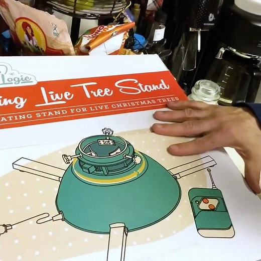 Stuff I Like Vid 01: #RotatingLiveTreeStand by Elf Logic