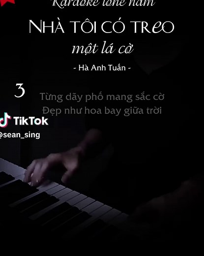 Nhà Tôi Có Treo Một Lá Cờ karaoke tone nam