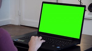 Computer Green Screen Woman Typing Hands Stock Footage SBV-351906687 - Storyblocks