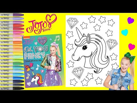 Jojo Siwa Coloring Book Page Nickelodeon Jojo Oh, You Fancy Coloring and Activity Unicorn