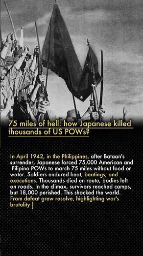 ⚔️ Bataan Death March in WWII in 1942 😵‍💫🇵🇭