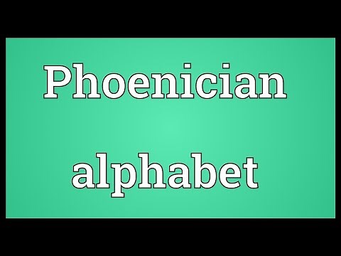 Phoenician alphabet Meaning