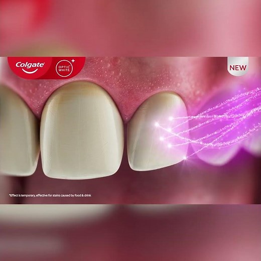 New Colgate Optic White Purple Reveal