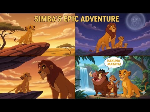 Simba’s Epic Adventure: How a Lion Cub Became King | Inspiring Lion King Story