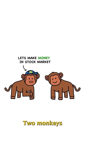 Monkey Logic | Day trading vs investing: explained by monkey | Instagram