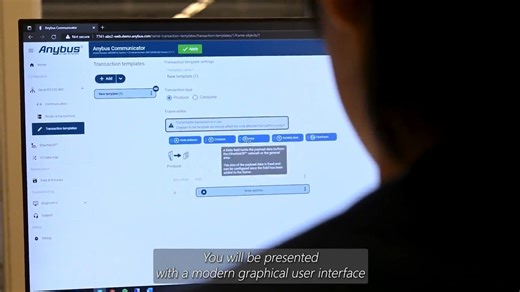 借助直观用户界面，高效配置 Anybus Communicator 网关