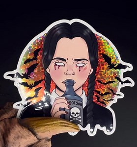 27 reactions · 3 comments | How about some poison for dinner? ☠️⁠ ⁠ Glitter sticker printed for @squirrelmonkeyart⁠ ⁠ Make your own glitter stickers at ⁠ StickerApp.com ⁠ ⁠ #stickers #stickerapp #stickerart #stickerslap #customstickers | StickerApp | Facebook