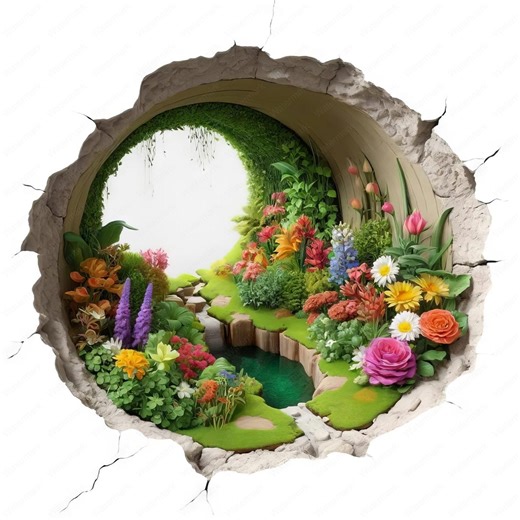 3D Garden Clipart Bundle: Vibrant Floral Designs (digital Download) - Etsy Singapore