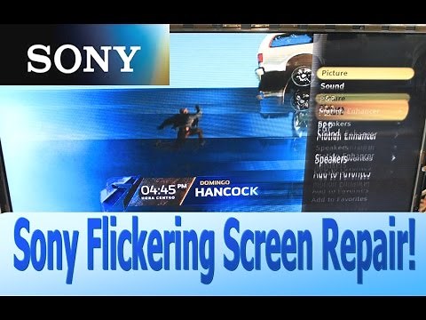 How to Repair Flickering or Ghosting Picture on Sony LCD TV KDL-46 46" and KDL-52 52" Fix