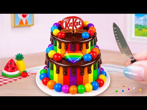 KITKAT Jelly Pop Rainbow Cake 💕 1000+ Mini Cake Compilation 🎂 Creative Cakes Corner