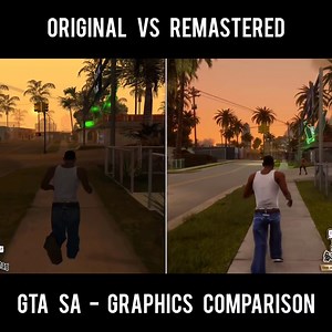 GTA San Andreas - Original vs Remastered Graphics Comparison | The Game Debugger