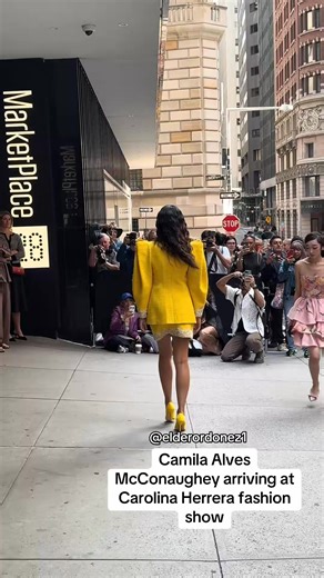 Camila Alves McConaughey arriving at Carolina Herrera fashion show In... | Celeb Posts