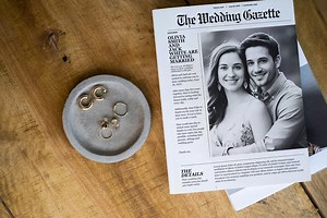 Customizable Wedding Newspaper Program Template - Etsy