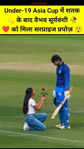 Shatak Lagaya, Dil Bhi Jeeta! Vaibhav Suryavanshi Ko Ground Par Surprise Proposal!#under19#sports