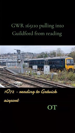 GWR class 165 @ Guildford #train #railway #gwr #class165 #fyp #trainspotting