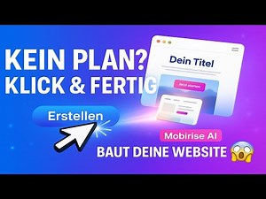 Kein Plan? Klick & fertig: Mit Mobirise AI zur eigenen Website 😱