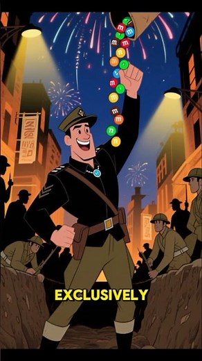 Chocolate made for soldiers → M&M’s! 🇺🇸🍫M&M's historyMars candy, #facts#candy origin story#viral