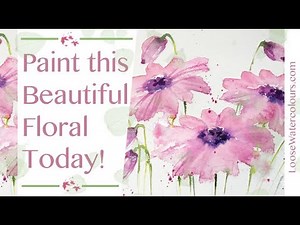 Learn To Paint Watercolor Flowers!