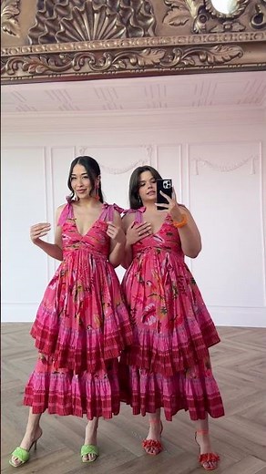 Oasis Dress in Pink Try-On Video XS & XL