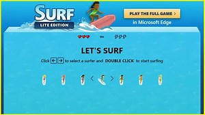 其他浏览器也能玩：Edge浏览器小游戏Surf Game在线版发布