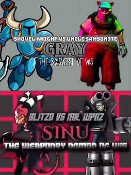 Uncle Samsonite vs shovel knight | OC Submission for ‪@sinu-e4m‬