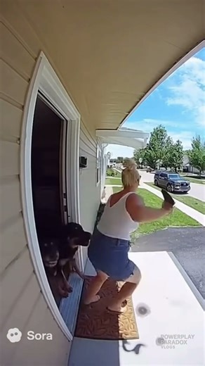 Karen Threatens to Call the Cops… Until the Dogs Answer 🐕💀#viral #comedy #comedyshorts #funnyvideo