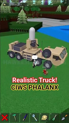 Roblox Build a Boat for Treasure Realistic CIWS Phalanx Truck #roblox #babft