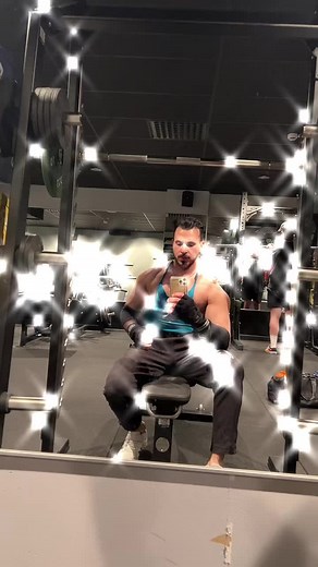 Muscle Flexing Routine in Modern Gym Setting