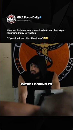 Khamzat Chimaev just gave Arman Tsarukyan a BRUTAL warning about Colby 😭