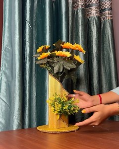 amazing flower flower from cardboard #craft #flowervase #3d | Deep's CRAFT