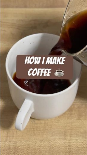 How I Make Coffee ☕️ #shorts