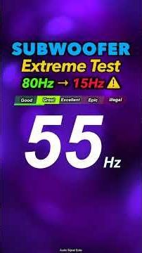 BASS TEST 😀 How low does your subwoofer go? 😀 #subwoofer #bass #bassboosted