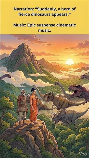 “The Buddha Calms a Herd of Dinosaurs”