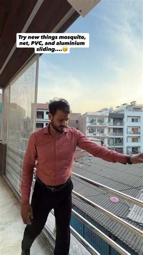 STOP Leaving Your Balcony Open! 🦟 #home #balcony #mosquitonet #interiordesign #balconyrailing
