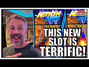 I FOUND A BRAND NEW SLOT MACHINE and IT WAS TERRIFIC! Action Link Slot Machine!