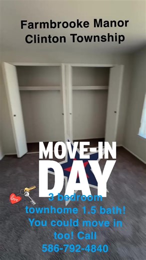 Happy Move In Day! #macombcounty #apartmentsofclintontownship #apartments #renttoday #michigan Farmbrooke Manor 586-792-4840