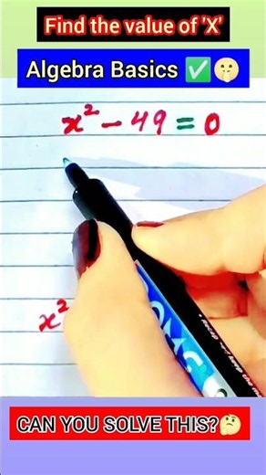 ​Algebra Basics: How to Find 'X' Easily 🤯✅ #shorts #maths #mathstricks #algebra #viral #ytshorts