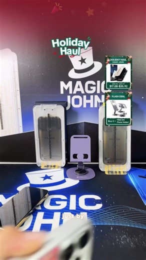 MAGIC JOHN Premium Upgraded Privacy Screen Protector Dustproof Bubble-Free Design Ultra-Clear for iPhone & Samsung
