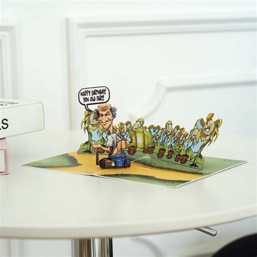 Funny Old Man Farting Pop up Birthday Card for Dad - Etsy