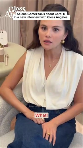 Selena to Cardi = real sisterhood energy 💯✨ #selenagomez #cardib #interview #fyp