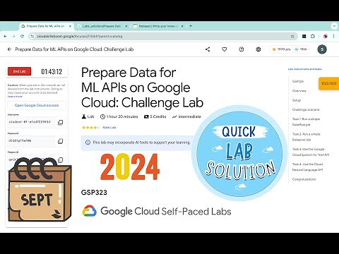 Prepare Data for ML APIs on Google Cloud: Challenge Lab || #qwiklabs || #GSP323 [With Explanation🗣️]