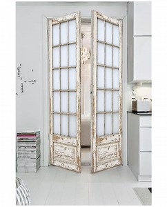 Rustic White Wash French Door, Shabby Chic Farmhouse Style - Etsy