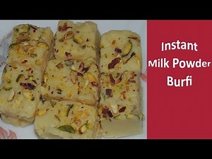 Milk Powder Burfi Recipe, Instant Burfi, Instant Milk Powder Burfi by Shaliniz kitchen