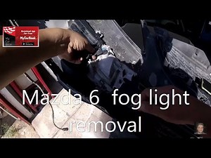 Mazda 6 ( 2003–2016 ) fog light removal