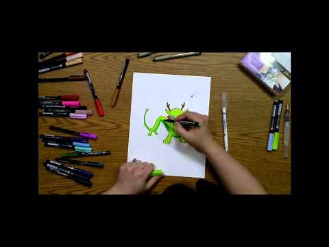 Koi Coloring Brush - How To Blend Colors and Add Dimension