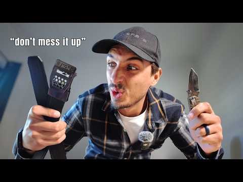 Cutting My First Gun Belt (How to size a Kore EDC)