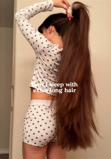 How I sleep with really long hair 🤎✨🌙 | Long Hair
